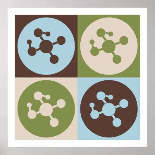 Pop Art Polymer Chemie Poster (Vorne)