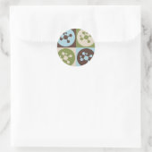 Pop Art Polymer Chemie Runder Aufkleber (Tasche)