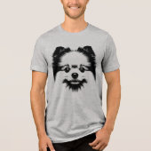Pop Art Pomeranian For Pomeranian Dog Lovers Tri-Blend Shirt (Vorderseite)