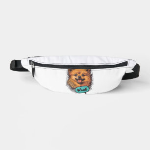 Pop Art Pomeranian � Retro Comic Hund Bauchtasche