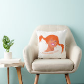 Pop Art Ponytail Girl Cushion – Fun, Bright & Play Kissen (Stuhl )