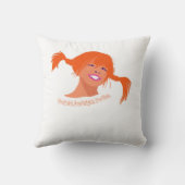 Pop Art Ponytail Girl Cushion – Fun, Bright & Play Kissen (Rückseite)