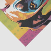 Pop Art Pooch: Großartiger Dane-Glamour Seidenpapier (Detail)
