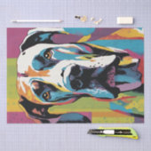 Pop Art Pooch: Großartiger Dane-Glamour Seidenpapier (Handwerk)