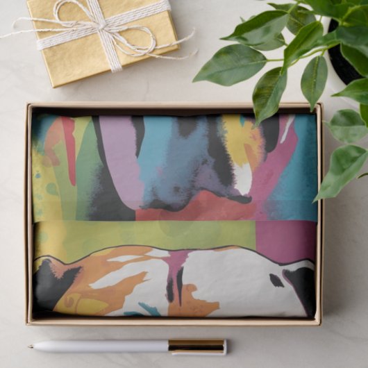 Pop Art Pooch: Großartiger Dane-Glamour Seidenpapier (Geschenk)