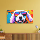POP ART POODLE 4 LEINWANDDRUCK (Insitu (Wohnzimmer))