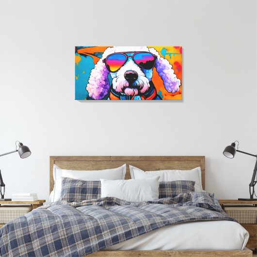 POP ART POODLE 4 LEINWANDDRUCK (Insitu (Schlafzimmer))