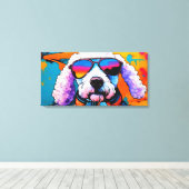 POP ART POODLE 4 LEINWANDDRUCK (Insitu (Holzboden))