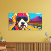 POP ART POODLE 5 LEINWANDDRUCK (Insitu (Wohnzimmer))