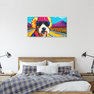 POP ART POODLE 5 LEINWANDDRUCK