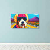 POP ART POODLE 5 LEINWANDDRUCK (Insitu (Holzboden))