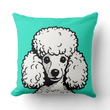 Pop Art Poodle Mint & White Chic Ästhetik