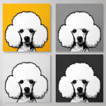 Pop Art Poodles Schaumstoff Fotofliesen<br><div class="desc">Pop Art Poodles Leinwand Foto Tile</div>