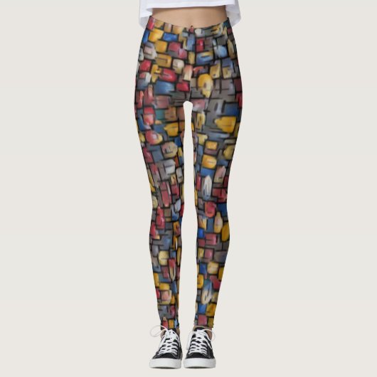 Pop Art Popcorn Leggings (Vorderseite)