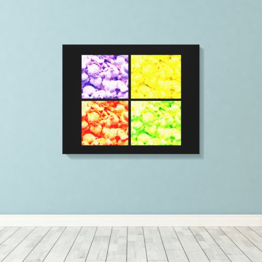 Pop Art POPCORN Leinwanddruck (Insitu (Holzboden))