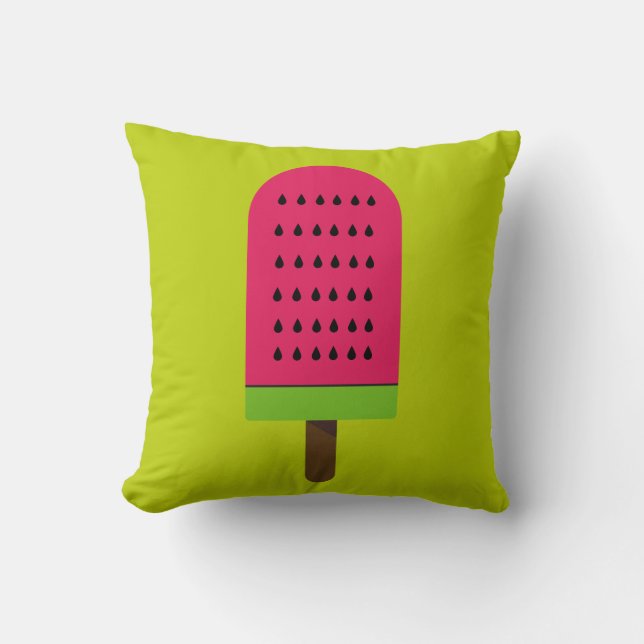 Pop Art popsicle fruchtige Wassermelone Kissen (Vorderseite)