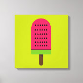 Pop Art popsicle fruchtige Wassermelone Leinwanddruck (Vorderseite)