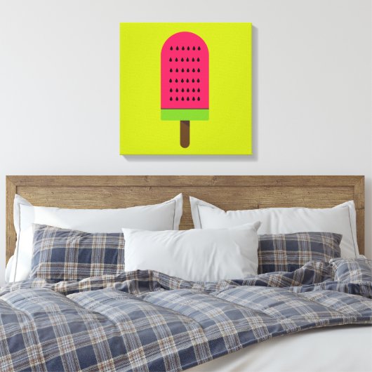 Pop Art popsicle fruchtige Wassermelone Leinwanddruck (Insitu (Schlafzimmer))