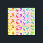 POP ART POPSICLES LEINWANDDRUCK<br><div class="desc">Ein Regenbogen von coolen POPSICLES in Retro-Stil,  60er Pop Kunstgrafik. Ideal für Eisdielen,  Küchen oder als lustige Grafik für ein kleines Zimmer. Kinder werden die Liebe der Farben und Erwachsene werden die Liebe des Kitsch!</div>