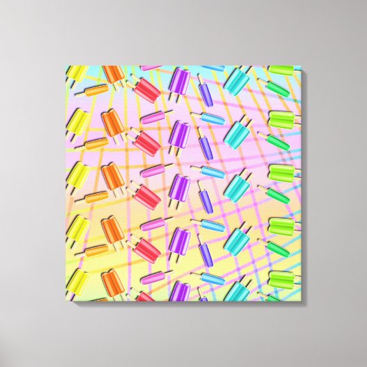 POP ART POPSICLES LEINWANDDRUCK (Vorderseite)