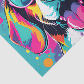 Pop Art Portrait Beagle Seidenpapier (Ausschnitt)
