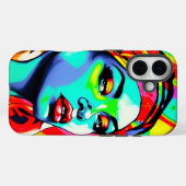 Pop Art Portrait Case-Mate iPhone Hülle (Rückseite (Horizontal))