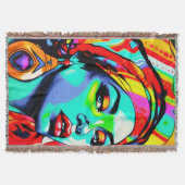 Pop Art Portrait Decke (Vorderseite)