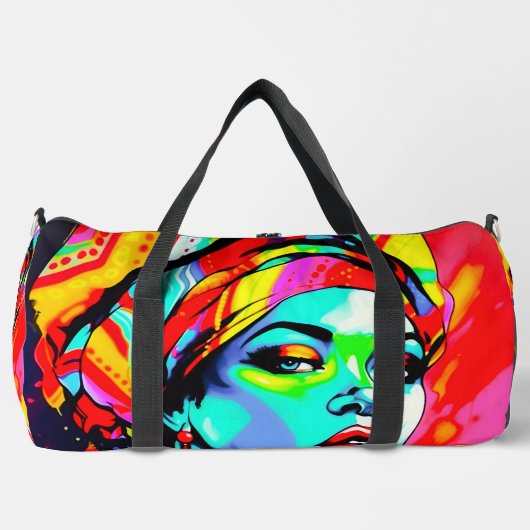 Pop Art Portrait Duffle Bag (Vorderseite)