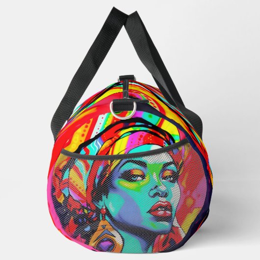 Pop Art Portrait Duffle Bag (Rechts)