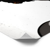 Pop Art Portrait eines Afrikanischen Mädchens aus Poster (Ecke)