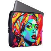 Pop Art Portrait Laptopschutzhülle (Vorne Rechts)