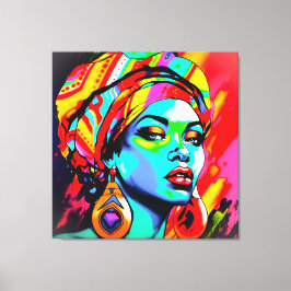 Pop Art Portrait Leinwanddruck