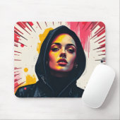 Pop Art Portrait Mouse Pad Mousepad (Mit Mouse)