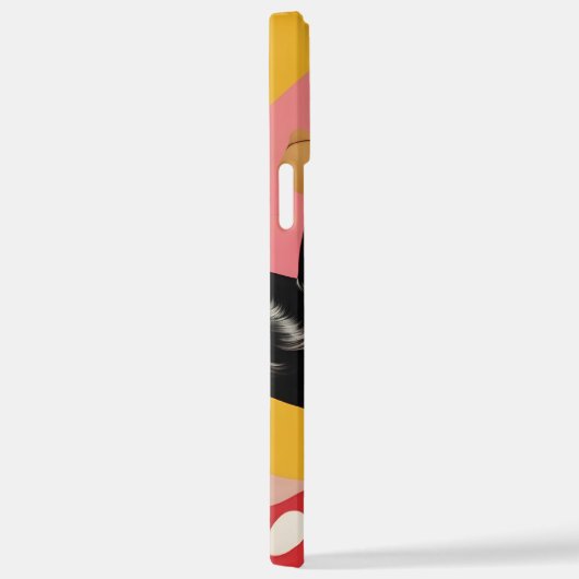 Pop Art Portrait Phone Case iPhone Hülle (Rechte Seite)