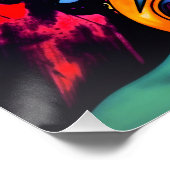 Pop Art Portrait Poster (Ecke)