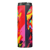 Pop Art Portrait Thermosbecher (Rückseite)