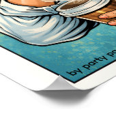 Pop Art Poster „WOW!“ – Attraktiver Mann Comic Wan (Ecke)