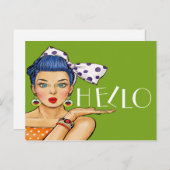 Pop Art Postkarte (Vorne/Hinten)