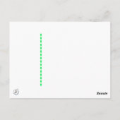 Pop Art Postkarte (Rückseite)