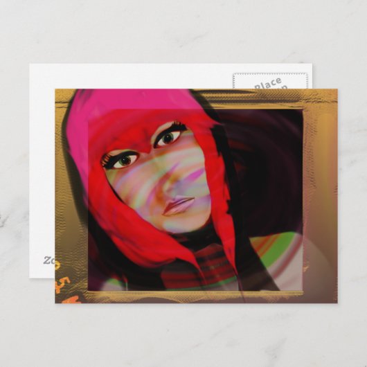 Pop Art Postkarte (Vorne/Hinten)
