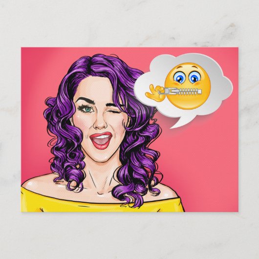 Pop Art Postkarte (Vorderseite)