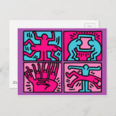 Pop Art Postkarte (Vorne/Hinten)