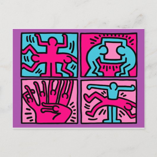 Pop Art Postkarte (Vorderseite)