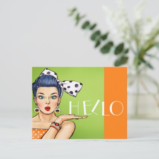 Pop Art Postkarte 2 Zurück (Stehend Vorderseite)