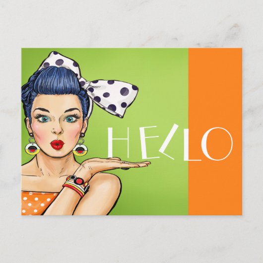 Pop Art Postkarte 2 Zurück (Vorderseite)