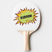 Pop Art Pow Kaboom Tischtennis Schläger (Rückseite)