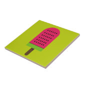 Pop Art Powder Wassermelone Kunstvoll wandern Fliese (Seite)