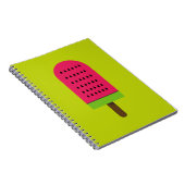 Pop Art Powder Wassermelone Kunstvoll wandern Notizblock (Rechte Seite)