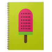 Pop Art Powder Wassermelone Kunstvoll wandern Notizblock (Vorderseite)