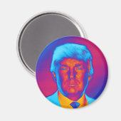 Pop Art Präsident Trump Magnet (Vorderseite/Rückseite)
